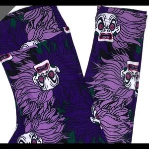  LuLaRoe Leggings Disney Kids . L/XL Cruella 